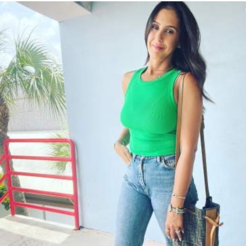 Women's Slim Fit Ribbed High Neck Tank - A New Day™  XS